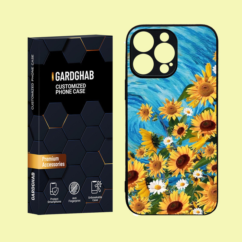 کاور گارد قاب مدل دور ژله ای پشت گلس هنری  مناسب برای گوشی موبایل  اپل  iPhone 16 Pro Max