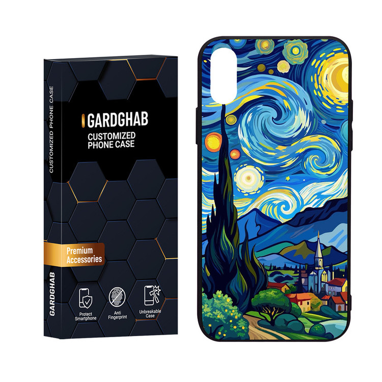 کاور گارد قاب مدل هنری مناسب برای گوشی موبایل اپل iPhone X/Xs