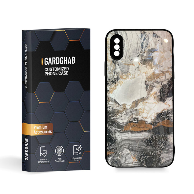 کاور گارد قاب مدل سنگ مناسب برای گوشی موبایل اپل iPhone X / XS