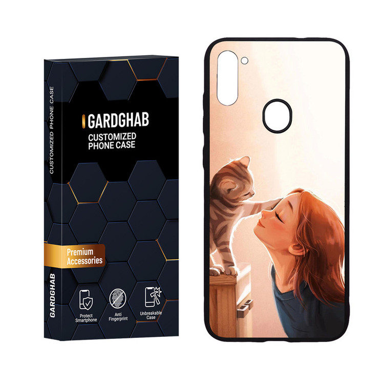 کاور گارد قاب مدل پشت گلس دخترانه مناسب برای گوشی موبایل سامسونگ Galaxy A11 / M11