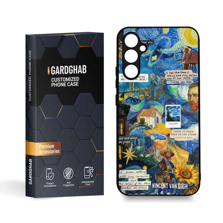 کاور گارد قاب مدل دورژله ای هنری مناسب برای گوشی موبایل سامسونگ Galaxy A34