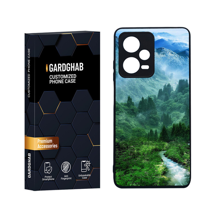 کاور گارد قاب مدل کهکشان و طبیعت مناسب برای گوشی موبایل شیائومی Redmi Note 12 Pro 5G