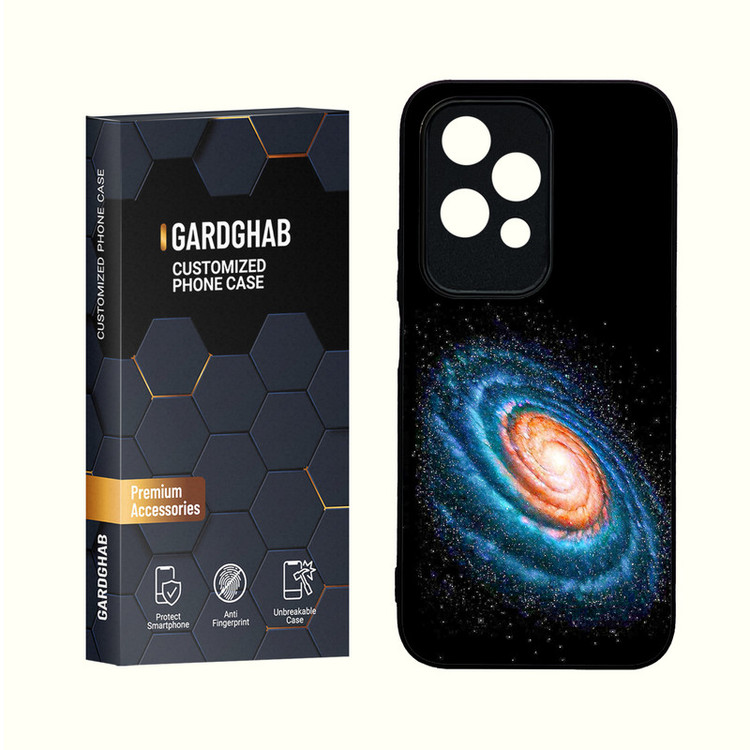 کاور گارد قاب مدل دورژله ای کهکشان مناسب برای گوشی موبایل آنر 200Lite 5G