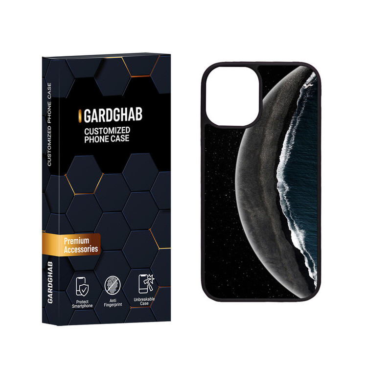 کاور گارد قاب مدل دور ژله ای منظره و طبیعت مناسب برای گوشی موبایل اپل iPhone 12 Mini