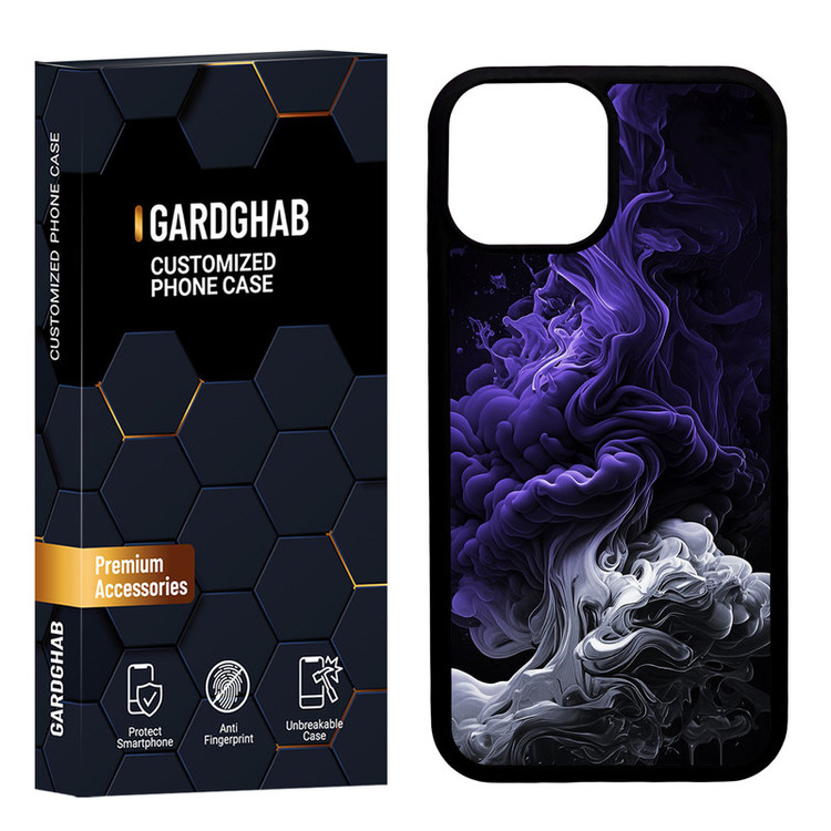 کاور گارد قاب مدل دورژله ای پشت گلس ساده مناسب برای گوشی موبایل اپل iPhone 13 Mini