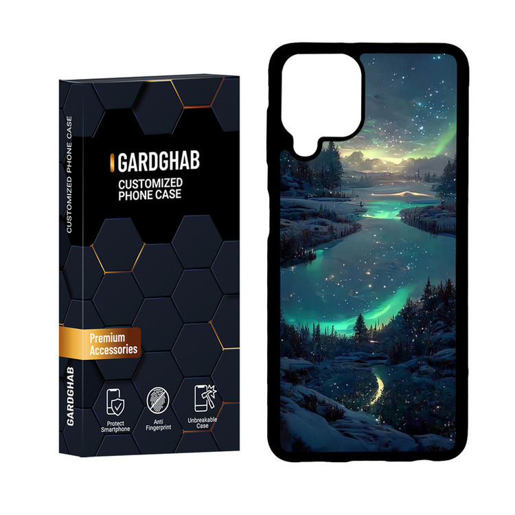 کاور گارد قاب مدل دورژله ای منظره و طبیعت مناسب برای گوشی موبایل سامسونگ Galaxy A22 4G
