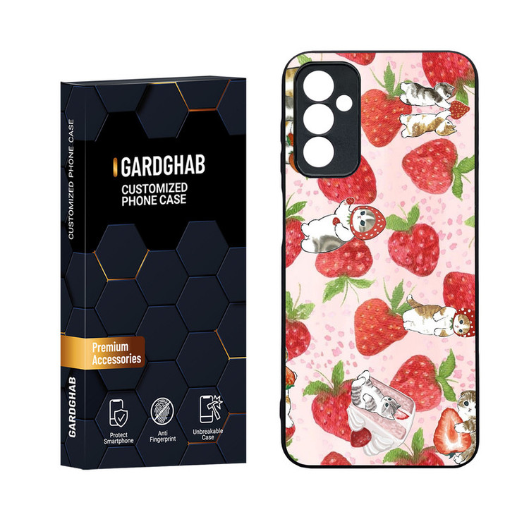 کاور گارد قاب مدل دورژله ای پشت گلس فانتزی مناسب برای گوشی موبایل سامسونگ Galaxy M13 4G