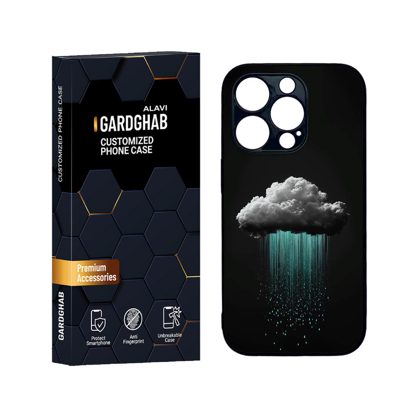 کاور گارد قاب علوی مدل دورژله ای هنری مناسب برای گوشی موبایل اپل iPhone 14 Pro Max