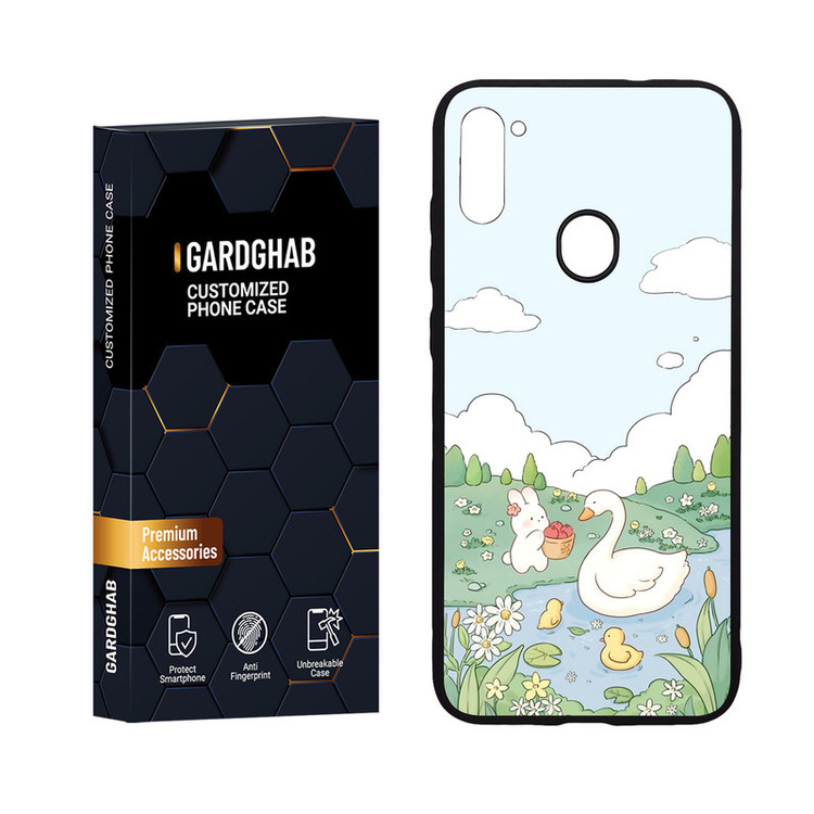 کاور گارد قاب مدل پشت گلس فانتزی مناسب برای گوشی موبایل سامسونگ Galaxy A11 / M11