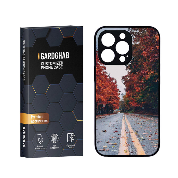 کاور گارد قاب مدل دورژله ای منظره و طبیعت مناسب برای گوشی موبایل اپل iPhone 13 Pro