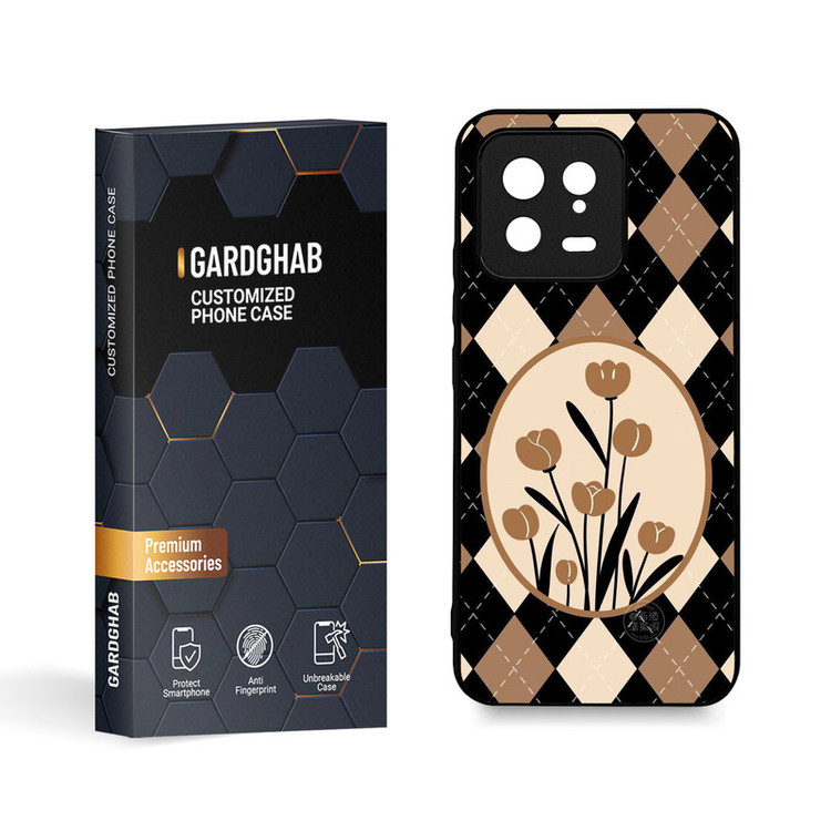 کاور گارد قاب مدل گل مناسب برای گوشی موبایل شیائومی Mi 13 5G