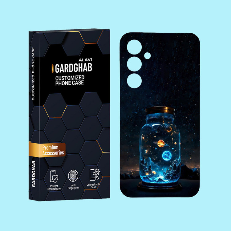 کاور گارد قاب علوی مدل کهکشان مناسب برای گوشی موبایل سامسونگ Galaxy A55