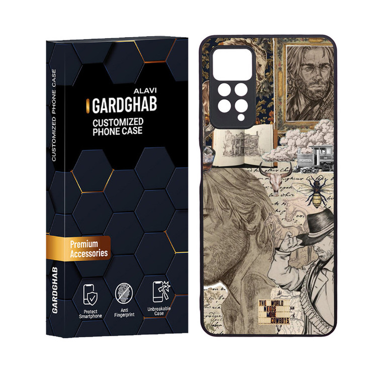 کاور گارد قاب علوی مدل دورژله ای هنری مناسب برای گوشی موبایل شیائومی Redmi Note 12 Pro 4G