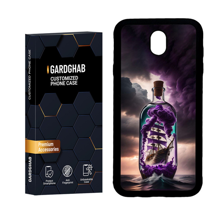کاور گارد قاب مدل دور ژله ای هنری مناسب برای گوشی موبایل سامسونگ Galaxy J5 Pro