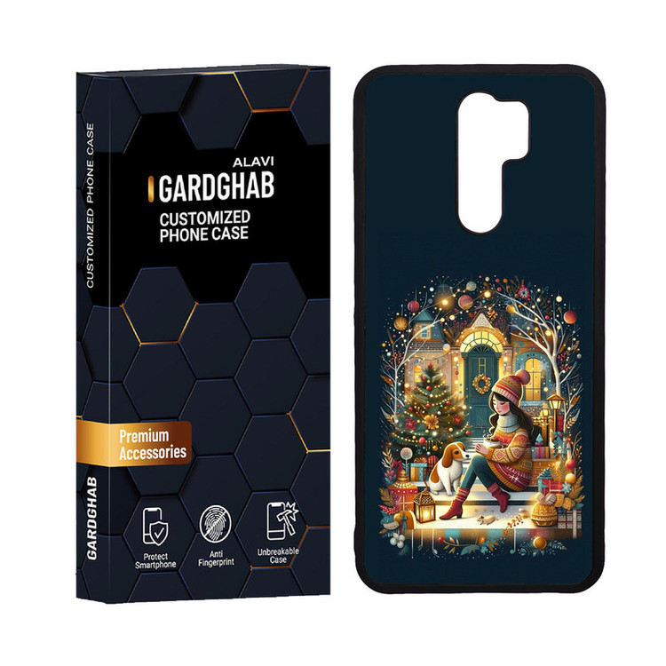کاور گارد قاب علوی مدل دورژله ای هنری مناسب برای گوشی موبایل شیائومی Redmi 9 / Redmi 9 Prime