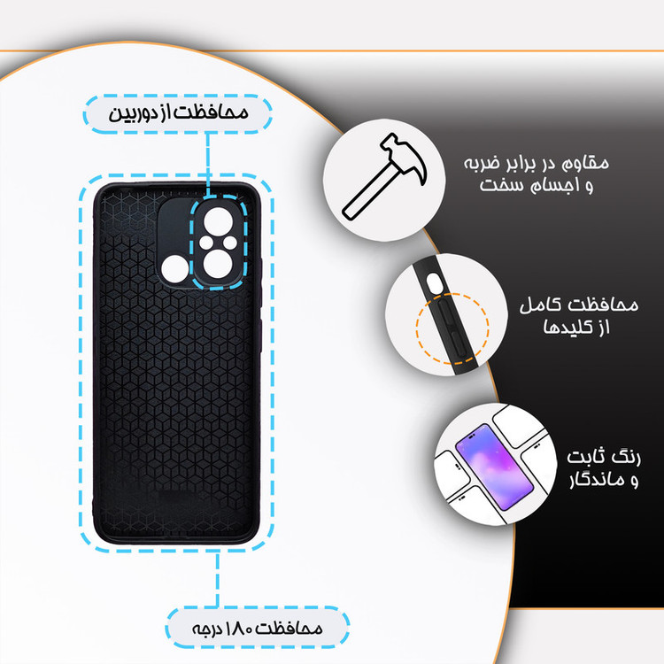 کاور گارد قاب مدل فانتزی مناسب برای گوشی موبایل شیائومی Poco C55
