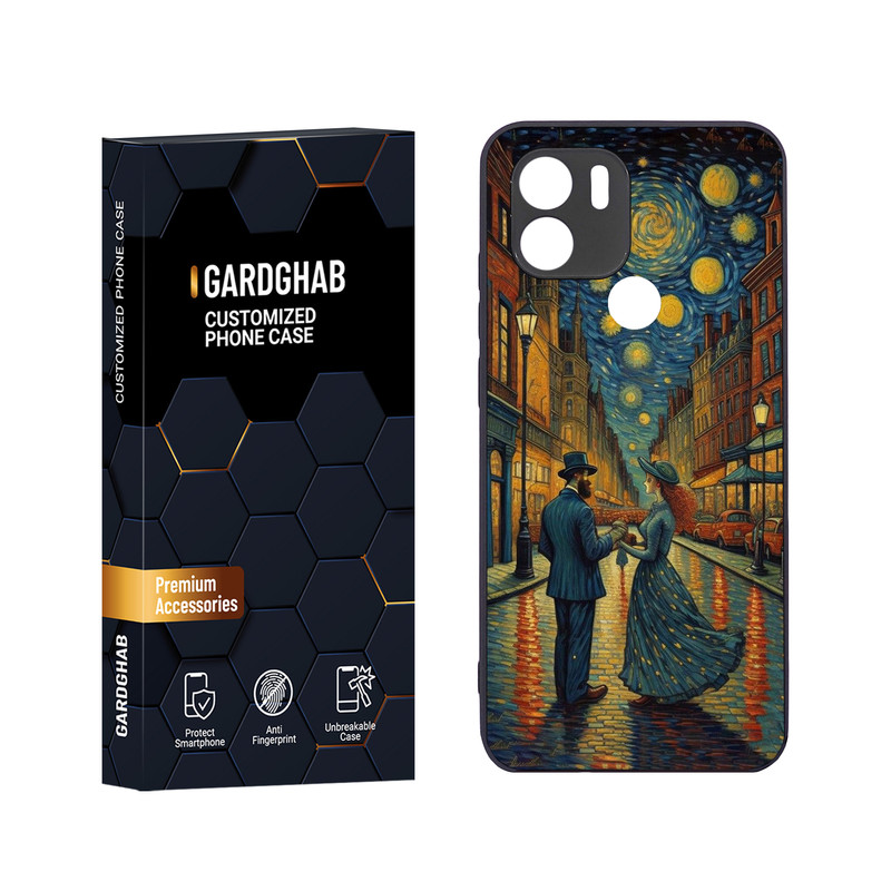 کاور گارد قاب مدل دور ژله ای هنری مناسب برای گوشی موبایل شیائومی Redmi A1 Plus / A2 Plus /Poco C51