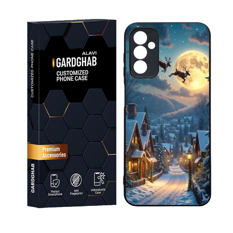 کاور گارد قاب علوی دورژله ای پشت گلس مدل کارتونی و انیمه مناسب برای گوشی موبایل سامسونگ Galaxy F13