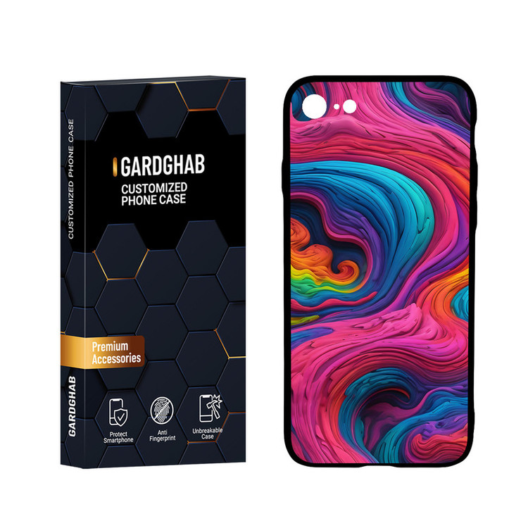 کاور گارد قاب مدل پشت گلس ساده مناسب برای گوشی موبایل اپل iPhone 7 / 8 / SE 2020 / SE 2022