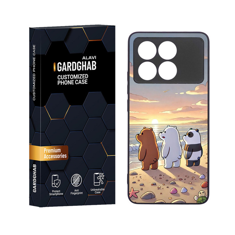 کاور گارد قاب علوی مدل دور ژله ای مناسب برای گوشی موبایل شیائومی Poco X6 Pro