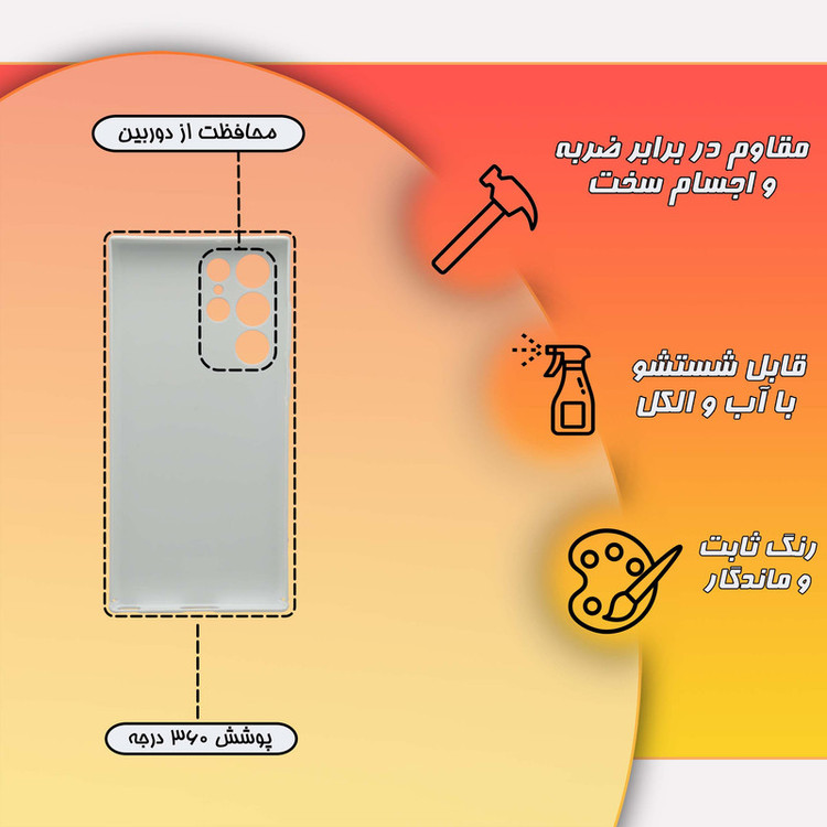 کاور قاب موبایل علوی مدل HML مناسب برای گوشی موبایل سامسونگ Galaxy S23 Ultra
