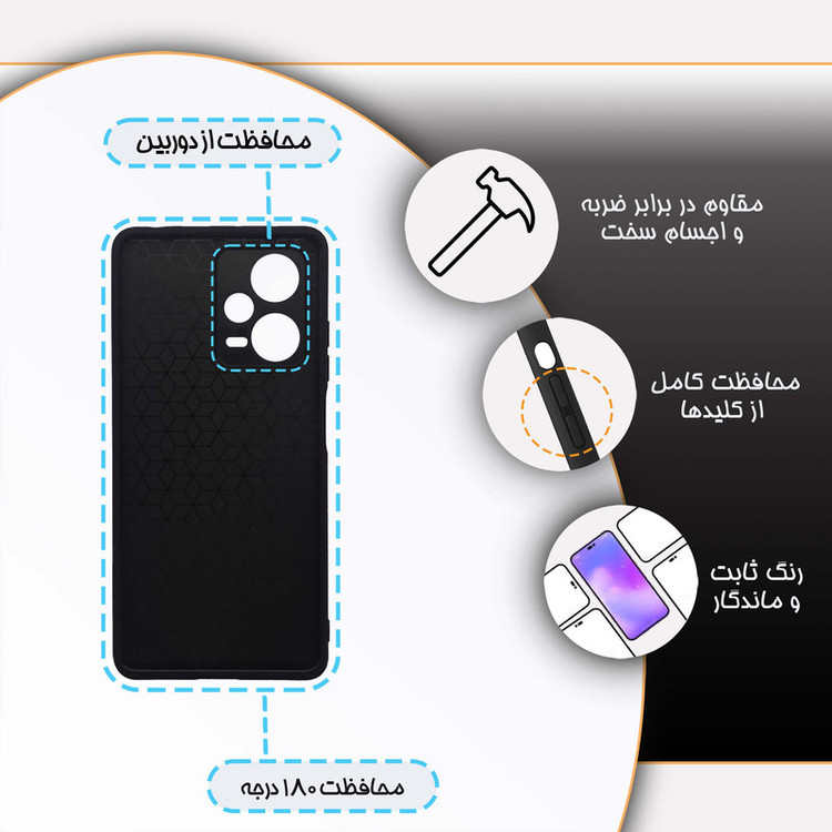 کاور گارد قاب مدل هنری مناسب برای گوشی موبایل شیائومی Redmi Note 12 Pro Plus 5G