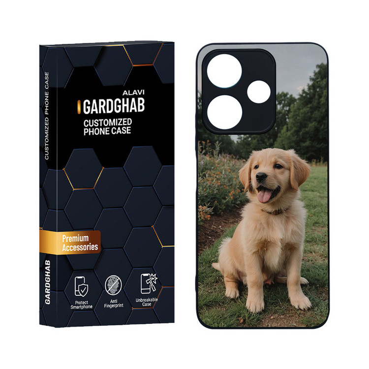 کاور گارد قاب علوی مدل دورژله ای حیوانات مناسب برای گوشی موبایل شیائومی Redmi 13 4G / 5G