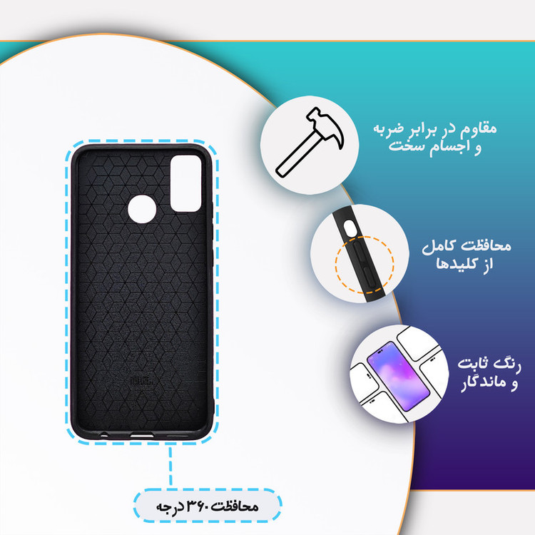 کاور گارد قاب علوی مدل Glass مناسب برای گوشی موبایل آنر 9X Lite