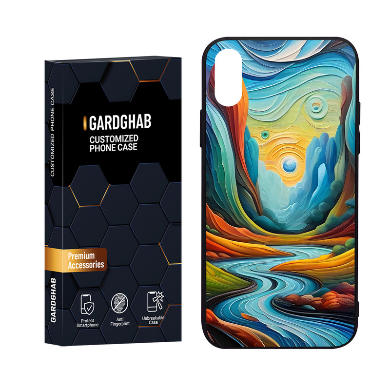 کاور گارد قاب مدل هنری مناسب برای گوشی موبایل اپل iPhone X/Xs