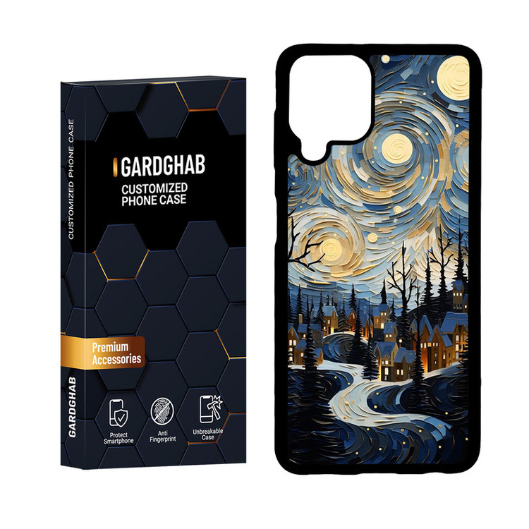 کاور گارد قاب مدل دورژله ای هنری مناسب برای گوشی موبایل سامسونگ Galaxy A22 4G