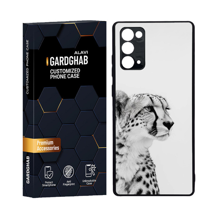 کاور گارد قاب علوی مدل دور ژله ای پشت گلس حیوانات مناسب برای گوشی موبایل سامسونگ Galaxy Note 20