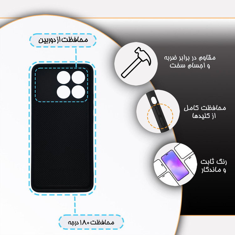 کاور گارد قاب مدل هنری مناسب برای گوشی موبایل شیائومی Redmi K70 / K70 Pro / Poco F6 Pro 5G