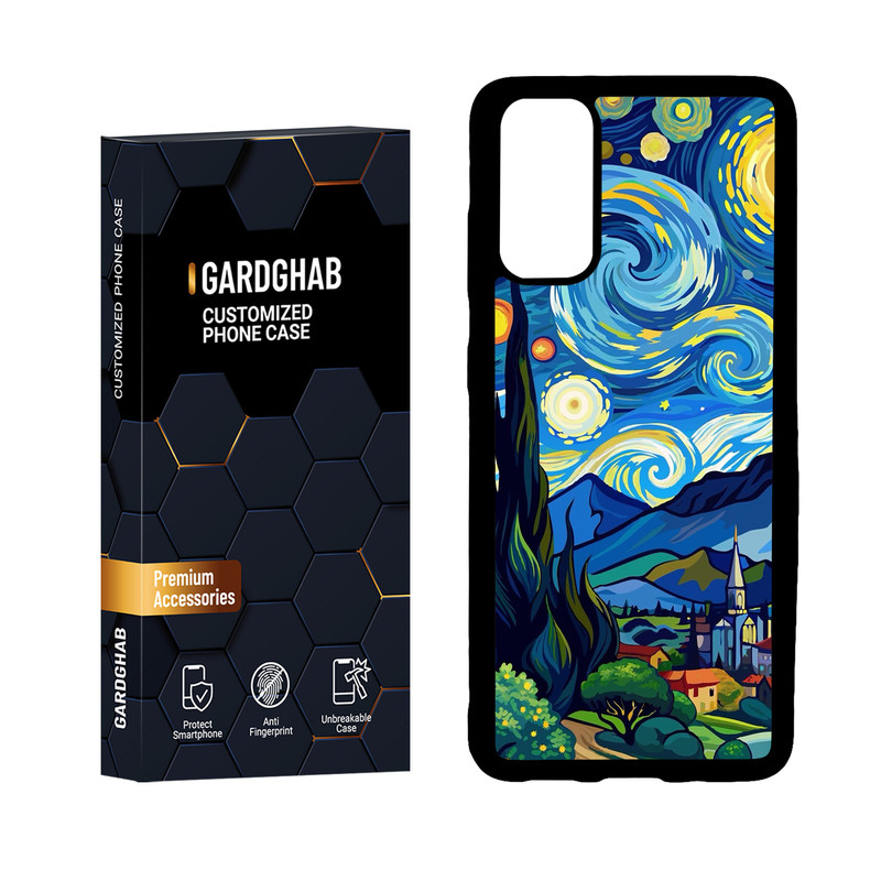 کاور گارد قاب مدل دور ژله ای هنری مناسب برای گوشی موبایل سامسونگ Galaxy S20