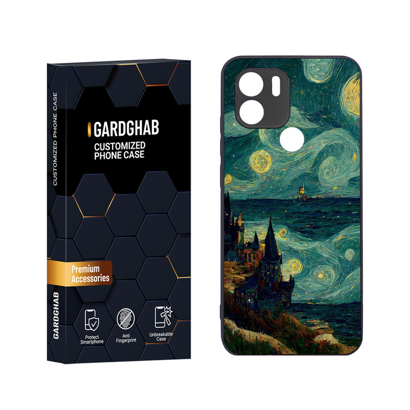 کاور گارد قاب مدل دور ژله ای هنری مناسب برای گوشی موبایل شیائومی Redmi A1 Plus / A2 Plus / Poco C50 / Poco C51