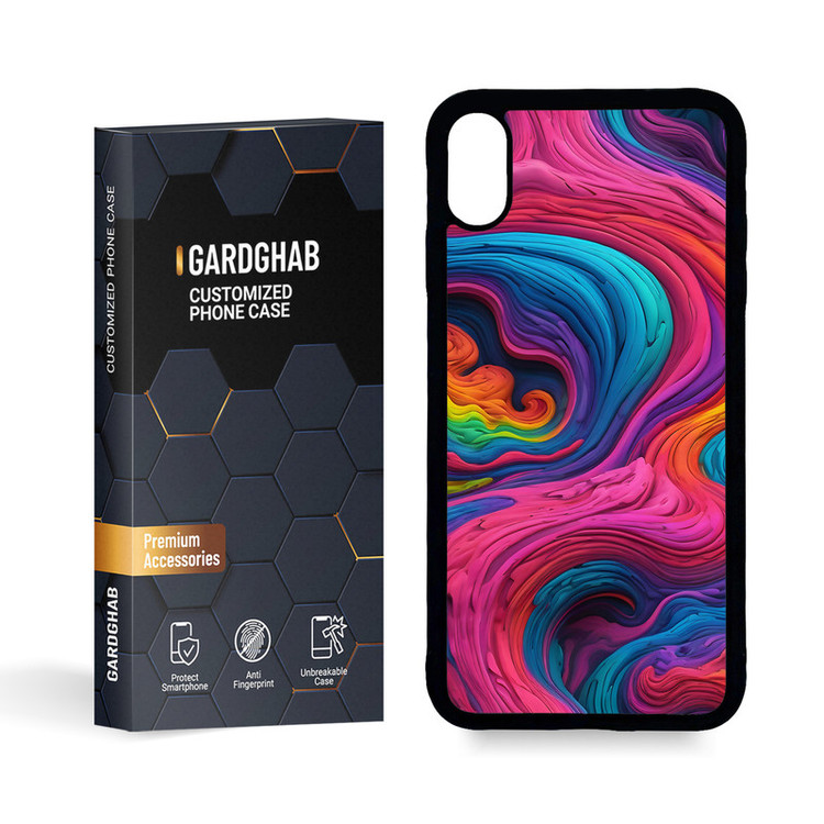 کاور گارد قاب مدل پشت گلس ساده مناسب برای گوشی موبایل اپل iPhone XS MAX