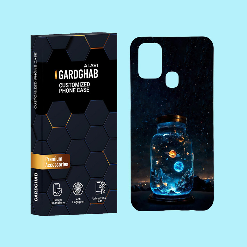 کاور گارد قاب علوی مدل کهکشان مناسب برای گوشی موبایل سامسونگ Galaxy M31