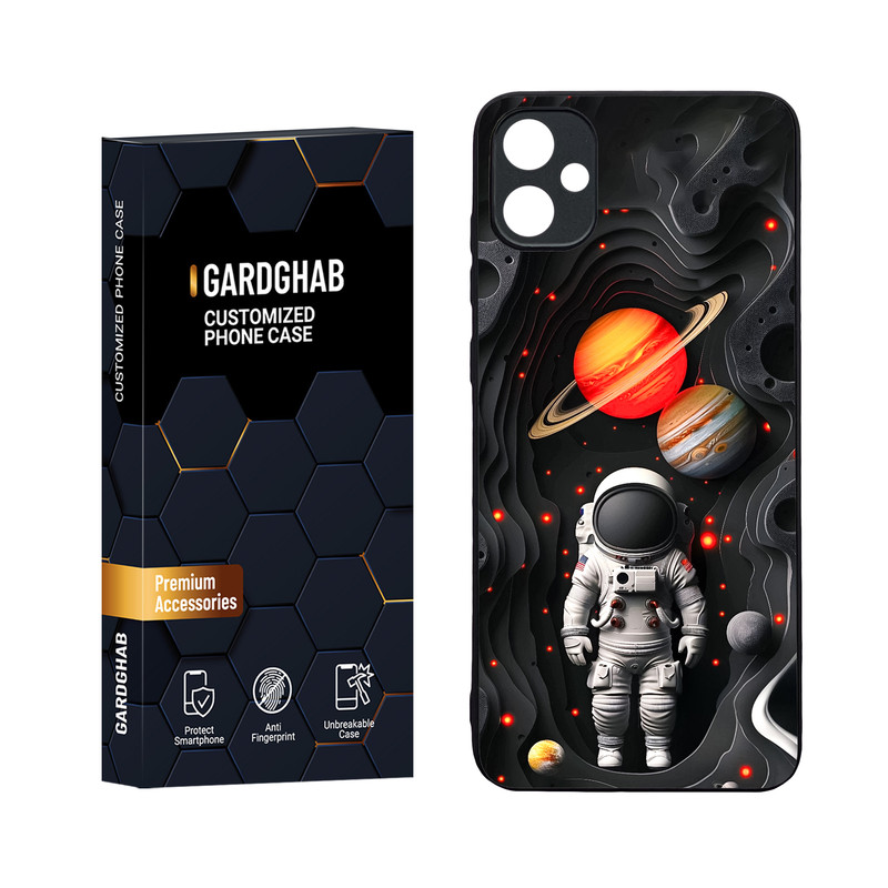 کاور گارد قاب مدل دورژله ای پشت گلس کهکشان مناسب برای گوشی موبایل سامسونگ Galaxy A05