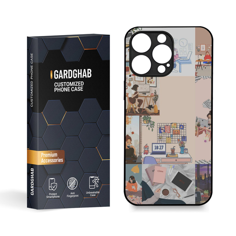 کاور گارد قاب مدل دخترانه مناسب برای گوشی موبایل اپل iPhone 15 Pro Max
