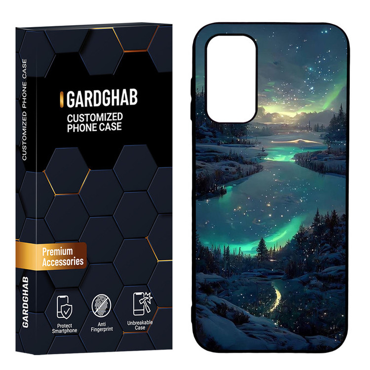 کاور گارد قاب مدل دور ژله ای منظره و طبیعت مناسب برای گوشی موبایل سامسونگ Galaxy A14