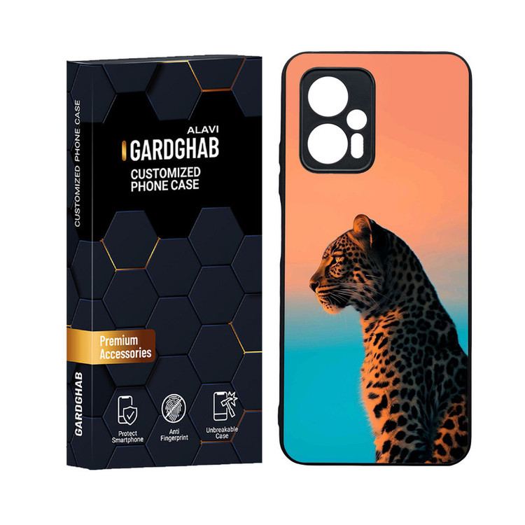 کاور گارد قاب علوی مدل دورژله ای پشت گلس حیوانات مناسب برای گوشی موبایل شیائومی Poco X4 GT