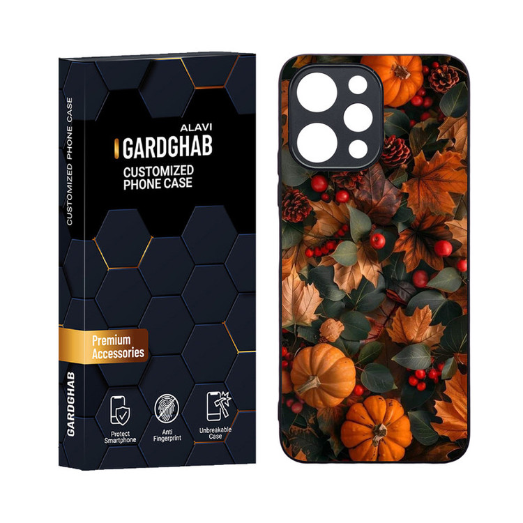 کاور گارد قاب علوی مدل دورژله ای هنری مناسب برای گوشی موبایل شیائومی Redmi 12 4G / 12 5G