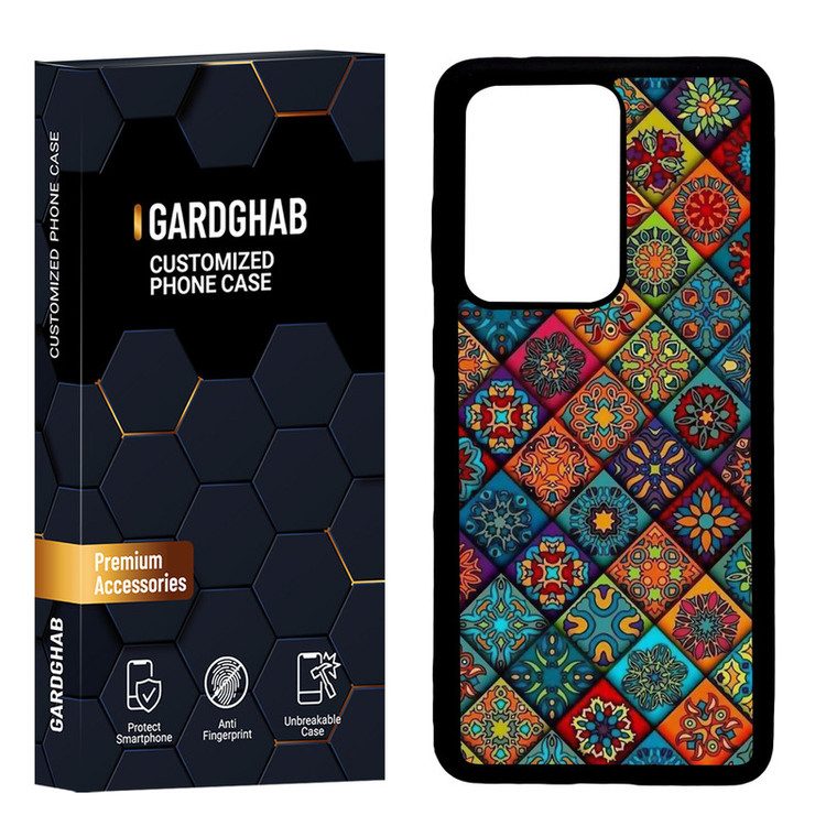 کاور گارد قاب مدل پشت گلس هنری مناسب برای گوشی موبایل سامسونگ Galaxy S20 Ultra