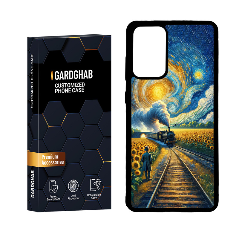 کاور گارد قاب مدل دور ژله ای هنری مناسب برای گوشی موبایل سامسونگ Galaxy A72