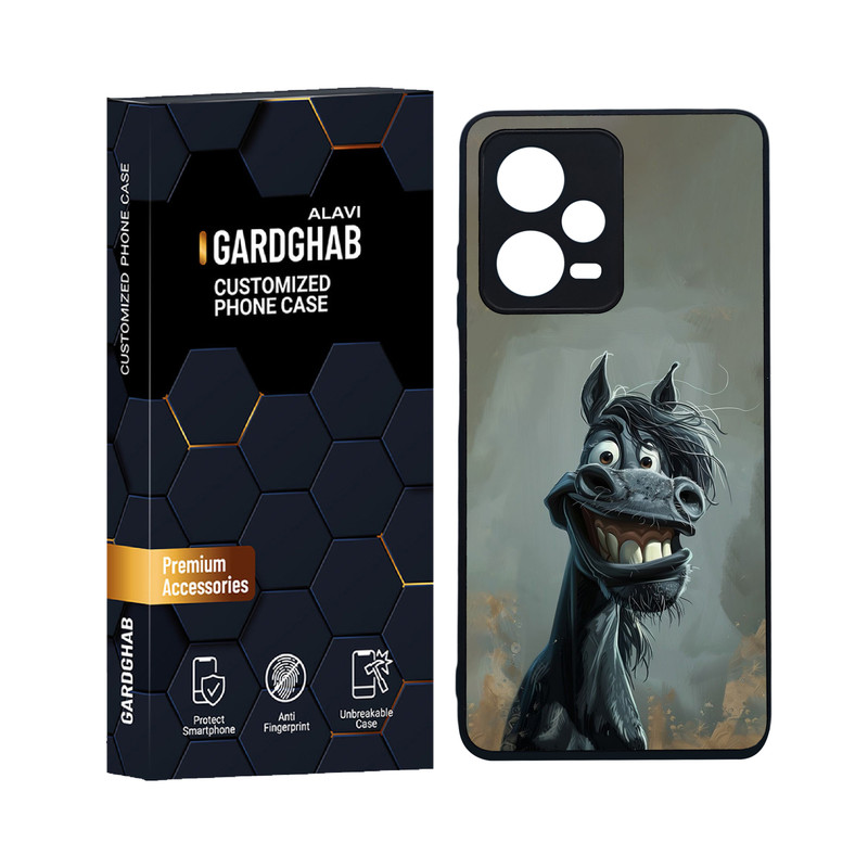 کاور گارد قاب علوی مدل دورژله ای کارتنی و انیمه مناسب برای گوشی موبایل شیائومی Redmi Note 12 Pro 5G