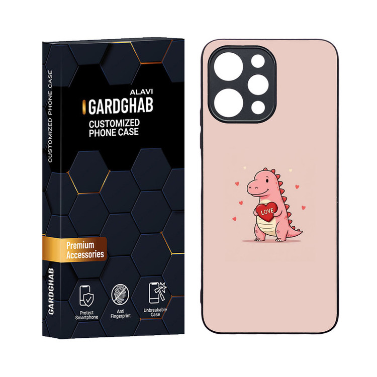 کاور گارد قاب مدل دورژله ای عاشقانه مناسب برای گوشی موبایل شیائومی Redmi 12 4G / 12 5G
