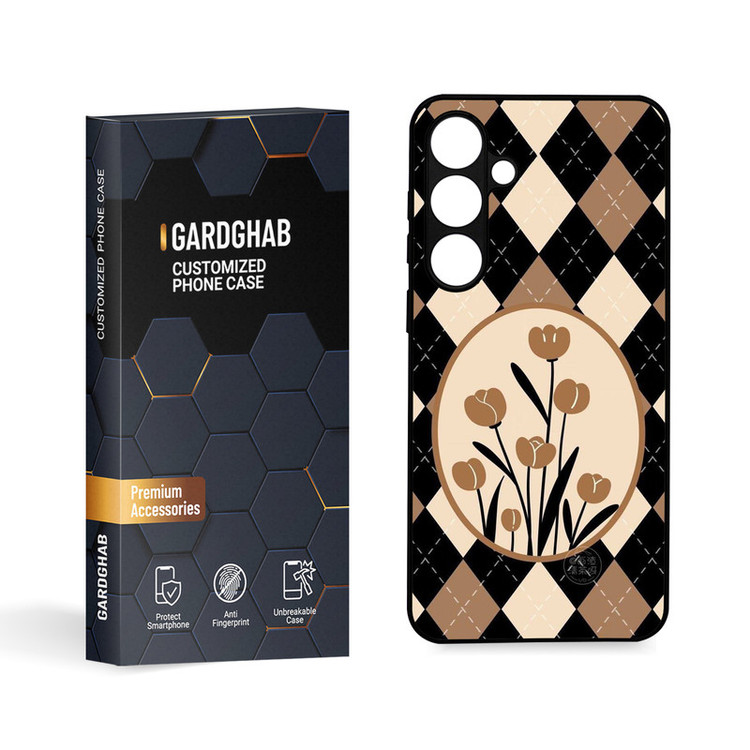 کاور گارد قاب مدل گل مناسب برای گوشی موبایل سامسونگ Galaxy S24 Plus