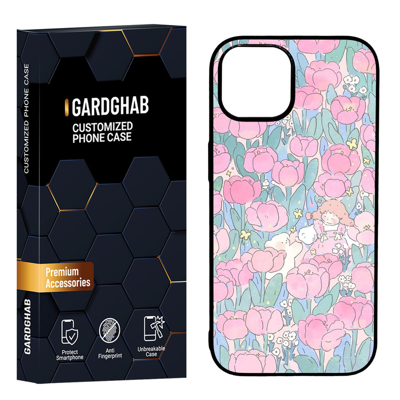 کاور گارد قاب مدل دور ژله ای دخترانه مناسب برای گوشی موبایل اپل iPhone 15