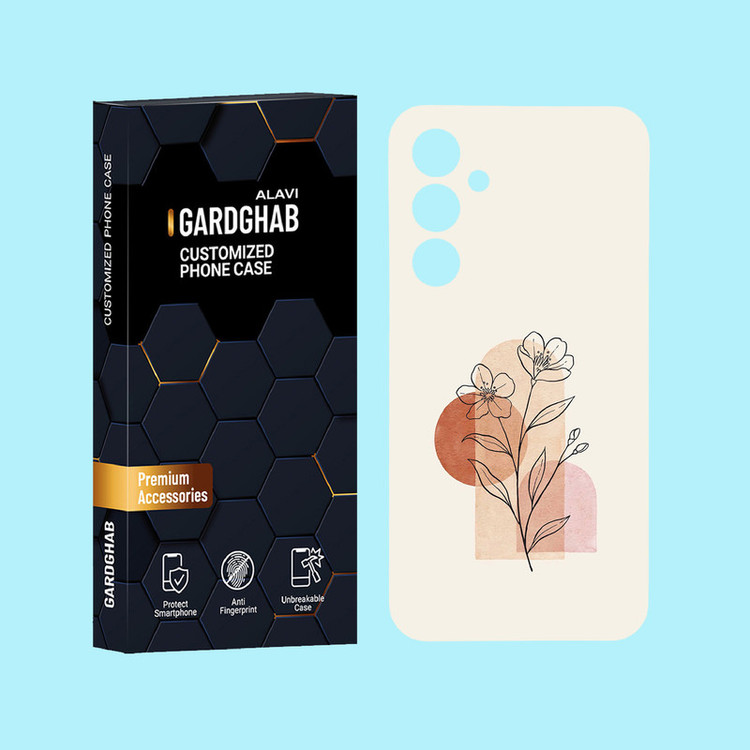 کاور گارد قاب علوی مدل گل مناسب برای گوشی موبایل سامسونگ Galaxy A55