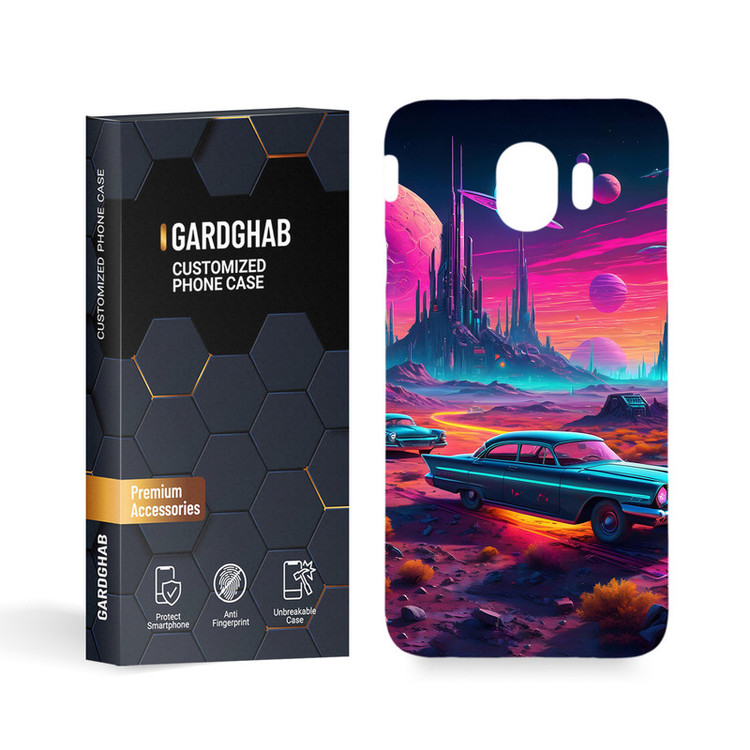 کاور گارد قاب مدل هنری مناسب برای گوشی موبایل سامسونگ Galaxy J4 2018