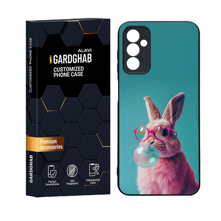 کاور گارد قاب علوی دورژله ای پشت گلس مدل فانتزی مناسب برای گوشی موبایل سامسونگ Galaxy F13